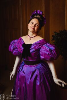 Romantic era ball gown