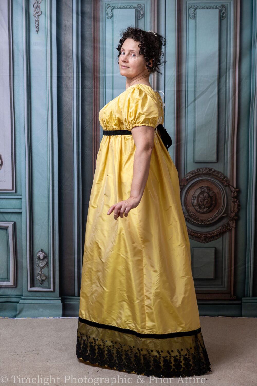 Regency dress silk size 14-20