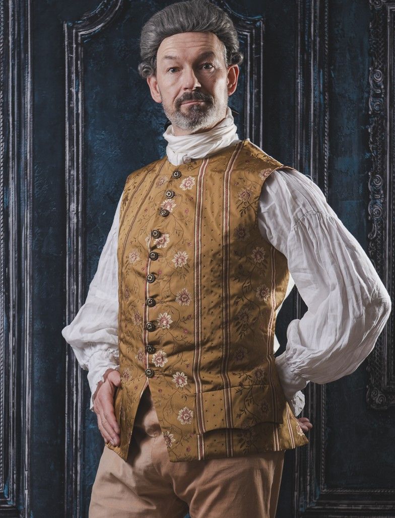 Georgian waistcoat in silk