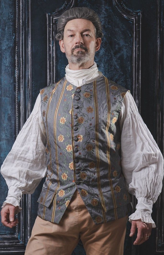 Georgian waistcoat in silk