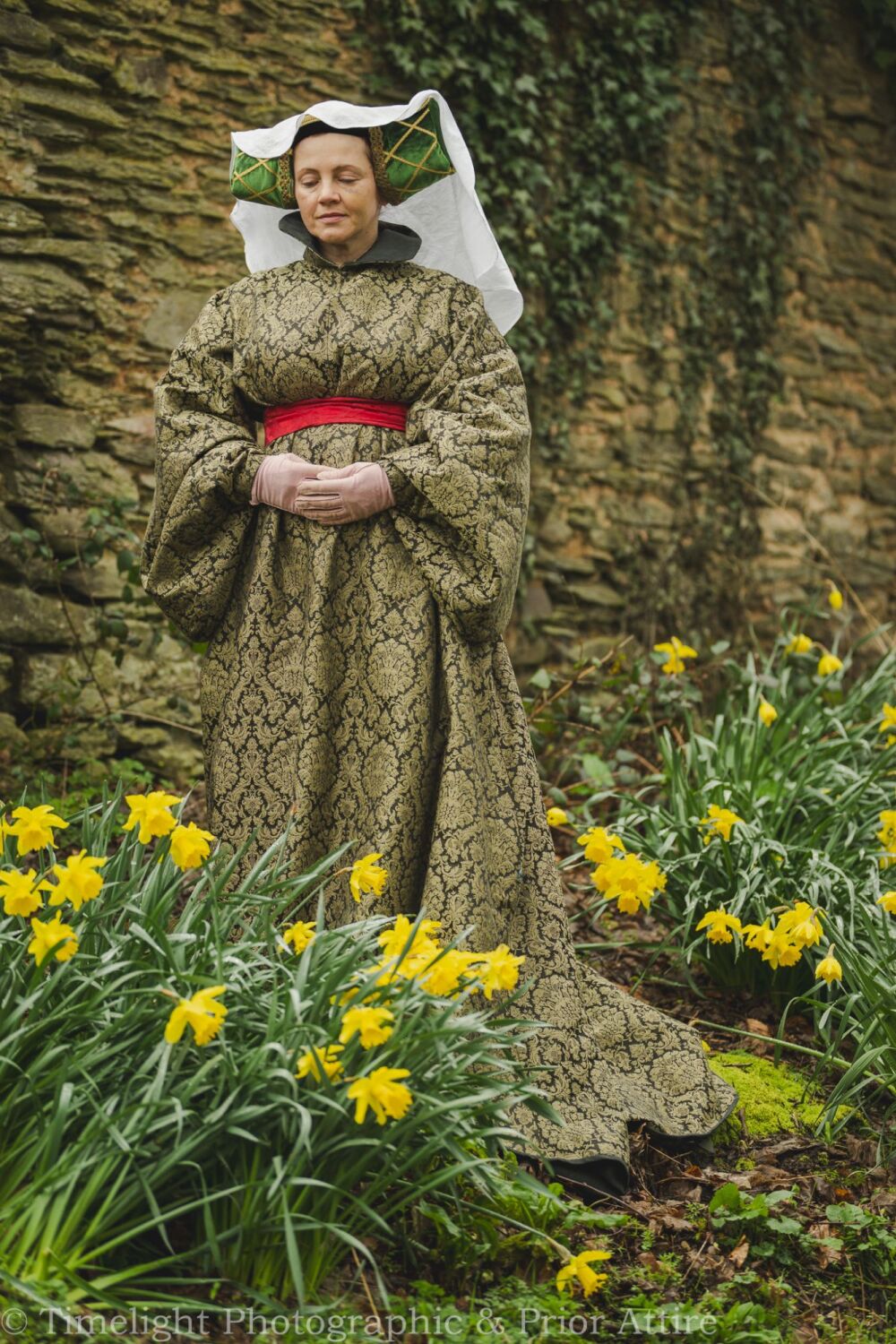 Houppelande  in damask