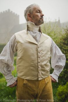 A Regency waistcoat in silk