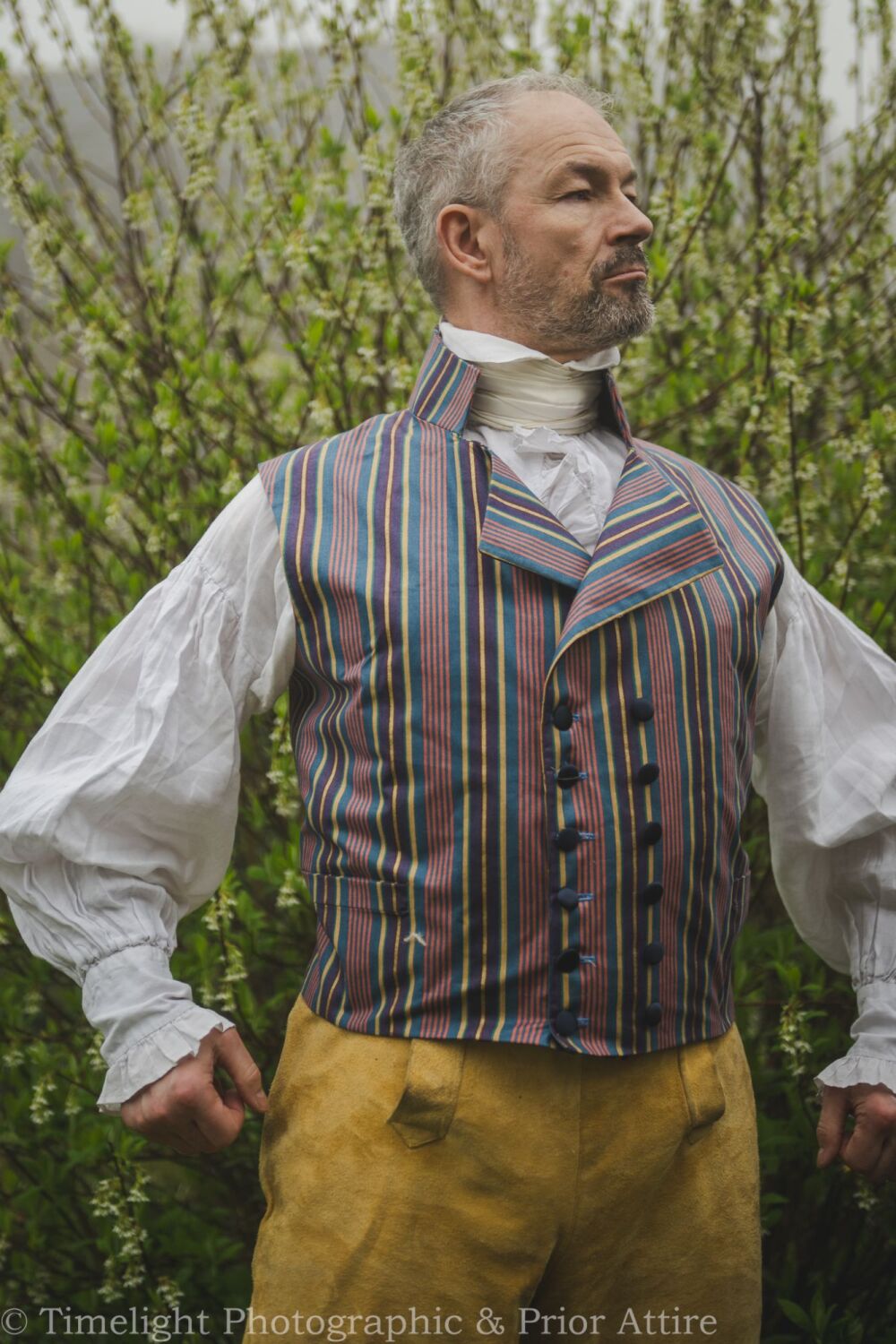 A Regency waistcoat in cotton