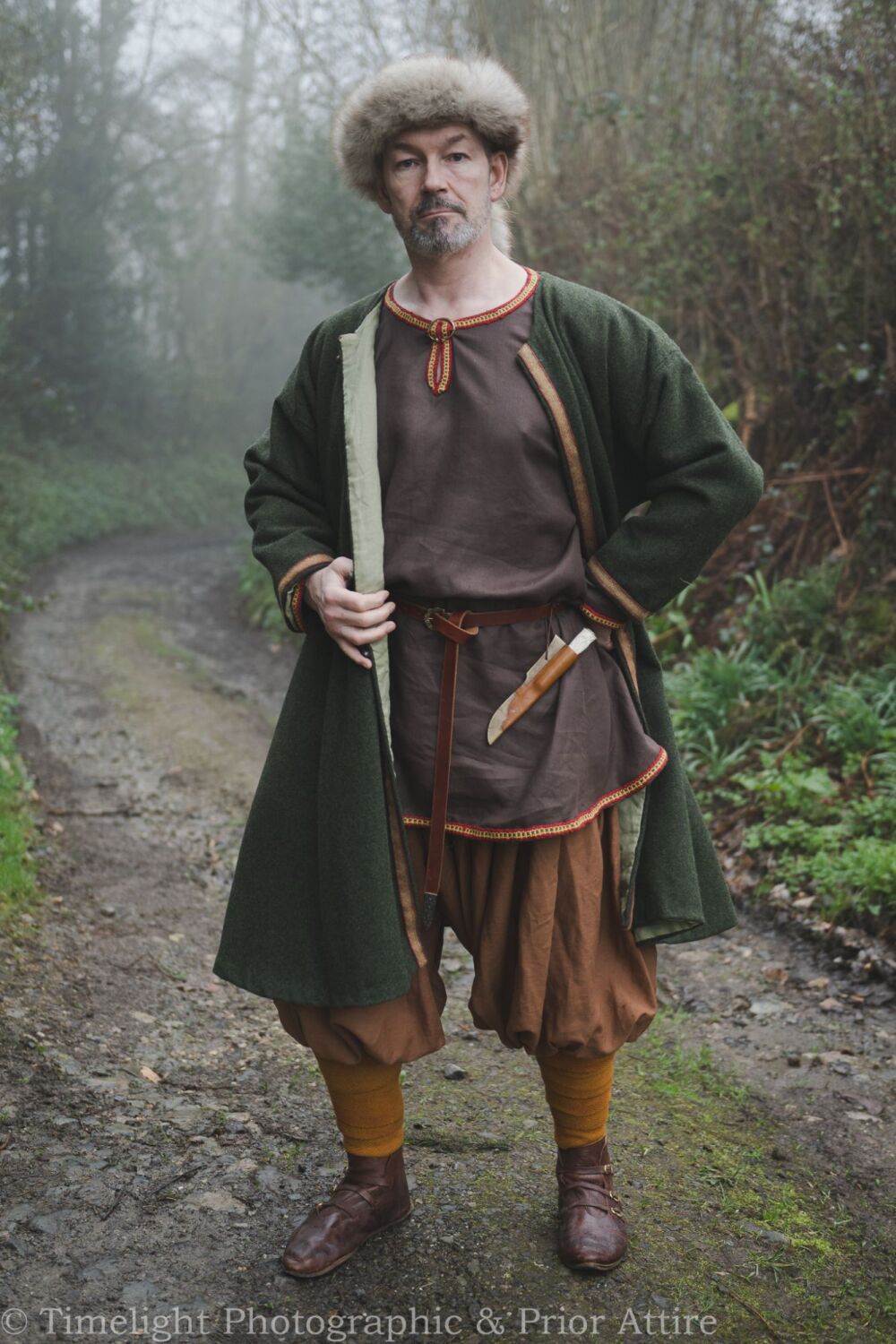 viking coat in wool