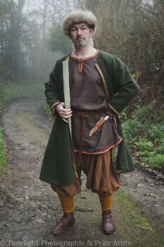 viking coat in wool