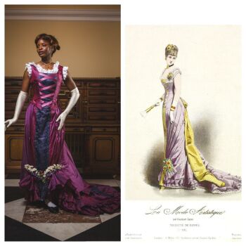 Victorian evening dress