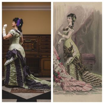 Victorian evening dress