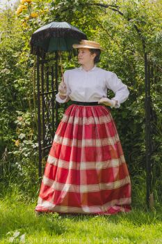 MId Victorian skirt in silk