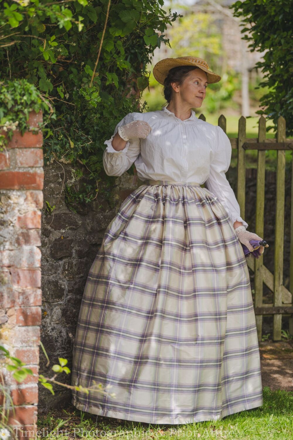 MId Victorian skirt in silk