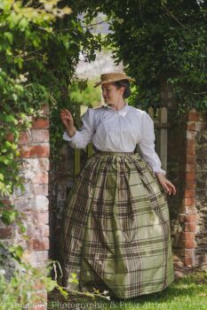 MId Victorian skirt in silk