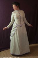 Victorian bustle day dress