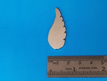 Cast Pewter Angel Wing - 40mm