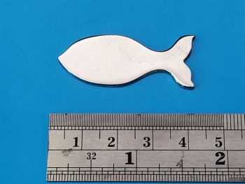 Cast Pewter Fish - 40mm Simple Fish