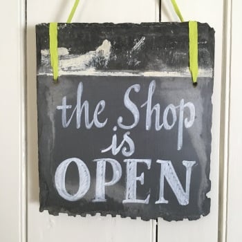 Shop OPEN close-up