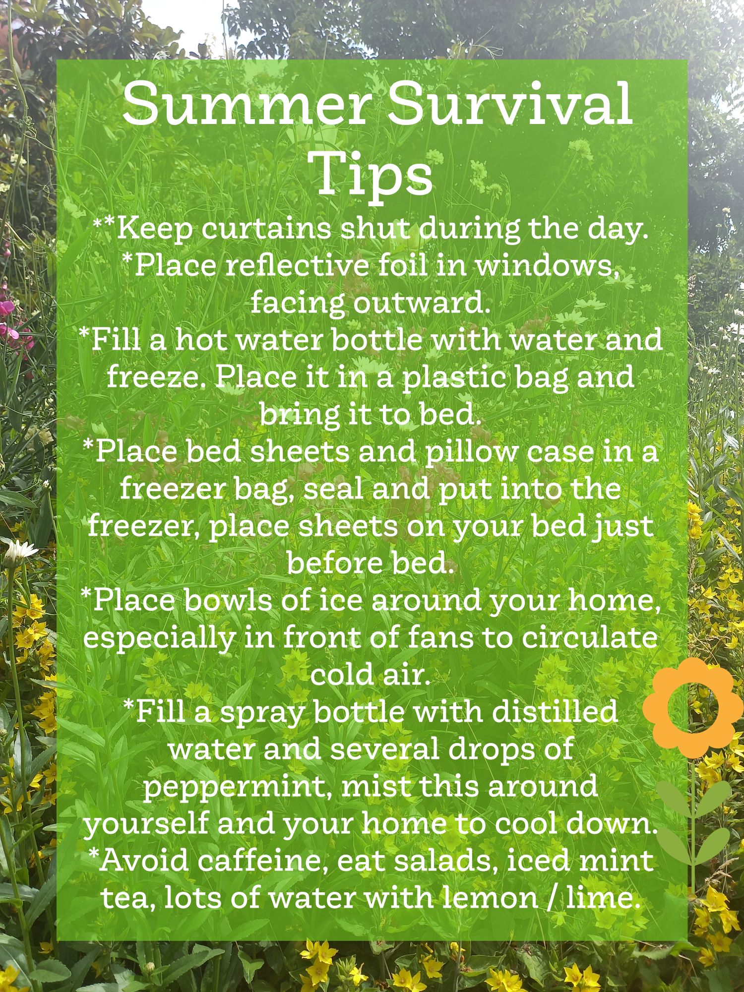 Tips On How To Stay Cool In Hot Weather Tips On How To Stay Cool In Hot Weather