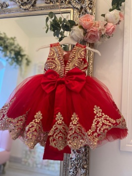 Christmas lace gown 
