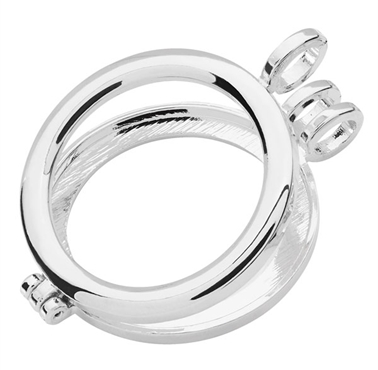 Silver Plated Coin Holder Necklace