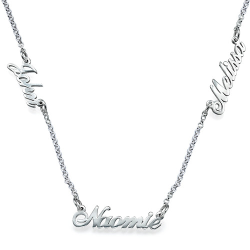 Sterling silver Multiple Name Necklace