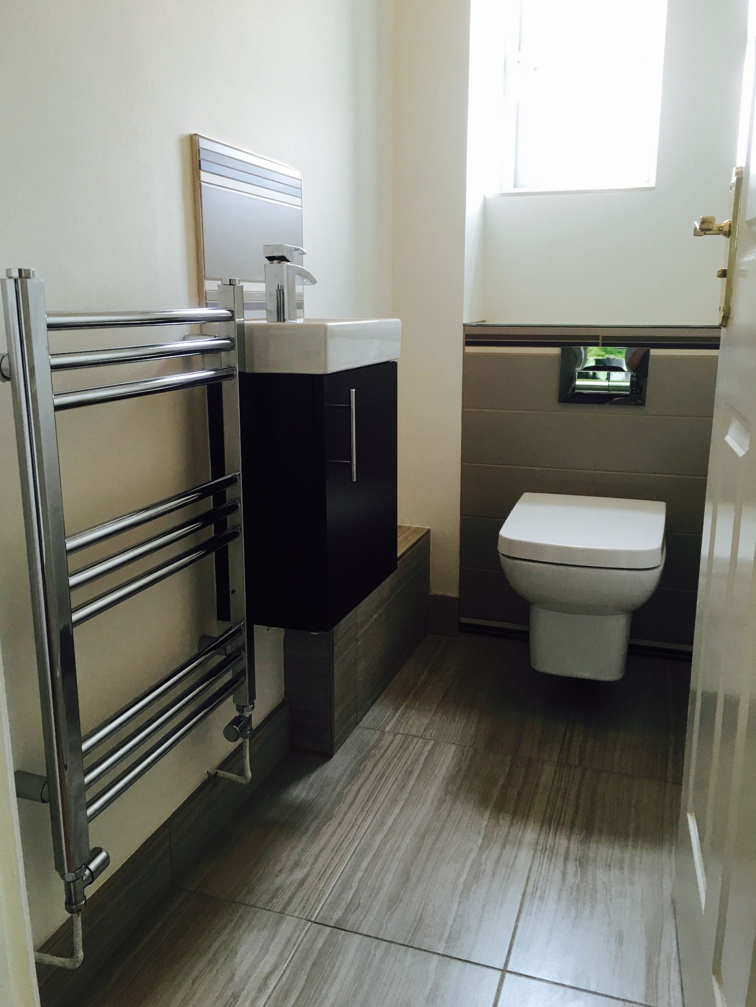 black bathroom cabinet square cloakroom sink derbyshire