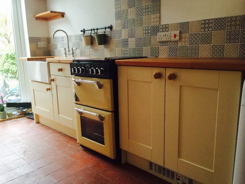 rustic kitchen belfast sink victorian house derbyshire