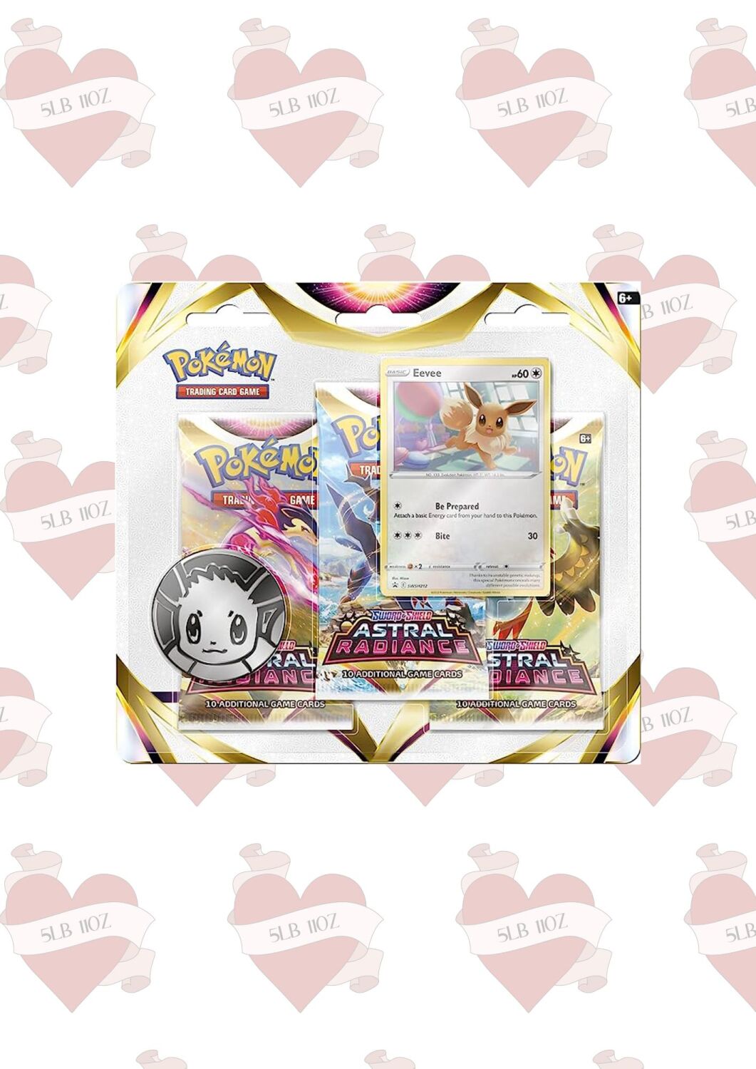 Triple Astral radiance Blister pack featuring Eevee