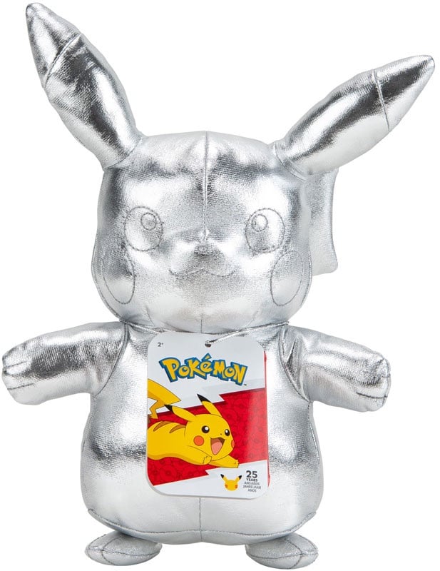 Silver 25th celebration Pikachu Plush