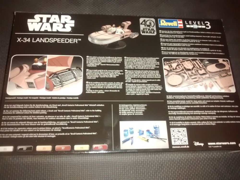 Revell 1:14 X-34 Landspeeder 40 Years of Star Wars Limited Edition Kit 06050
