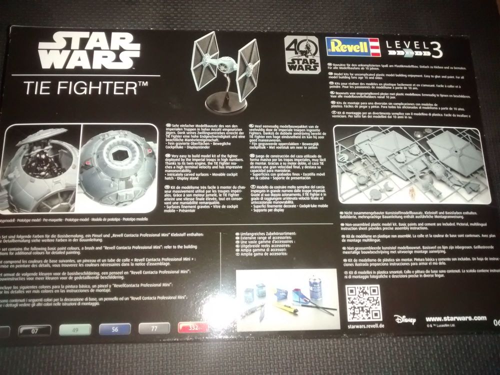 Revell 1:65 TIE Fighter 40 Years of Star Wars Limited Edition Kit 06051