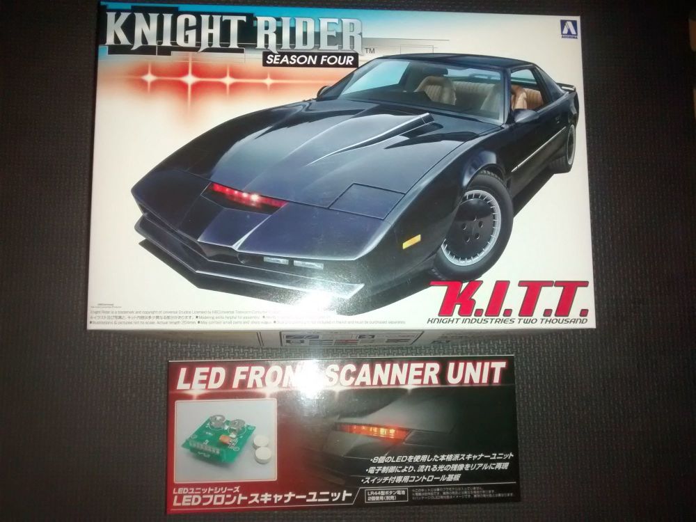 Aoshima Knight Rider Season Four Model Kit - Plus Aoshima Led Front Scanner