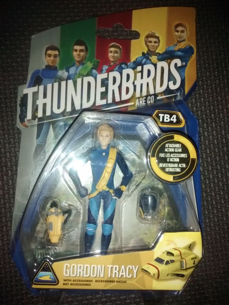 Thunderbirds Are Go TB4 - Gordon Tracy - Official ITV Studios Collectable Figure 3.75" Tall 