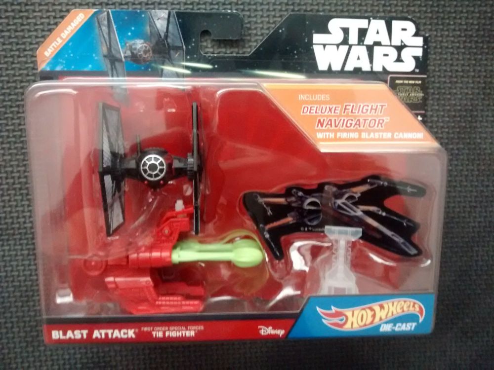 Hot Wheels Star Wars The Force Awakens Blast Attack Special Forces Tie Fighter CMP60
