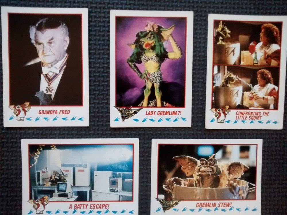 Vintage Collectable Trading Cards - Gremlins 2 The New Batch - Cards 20, 38