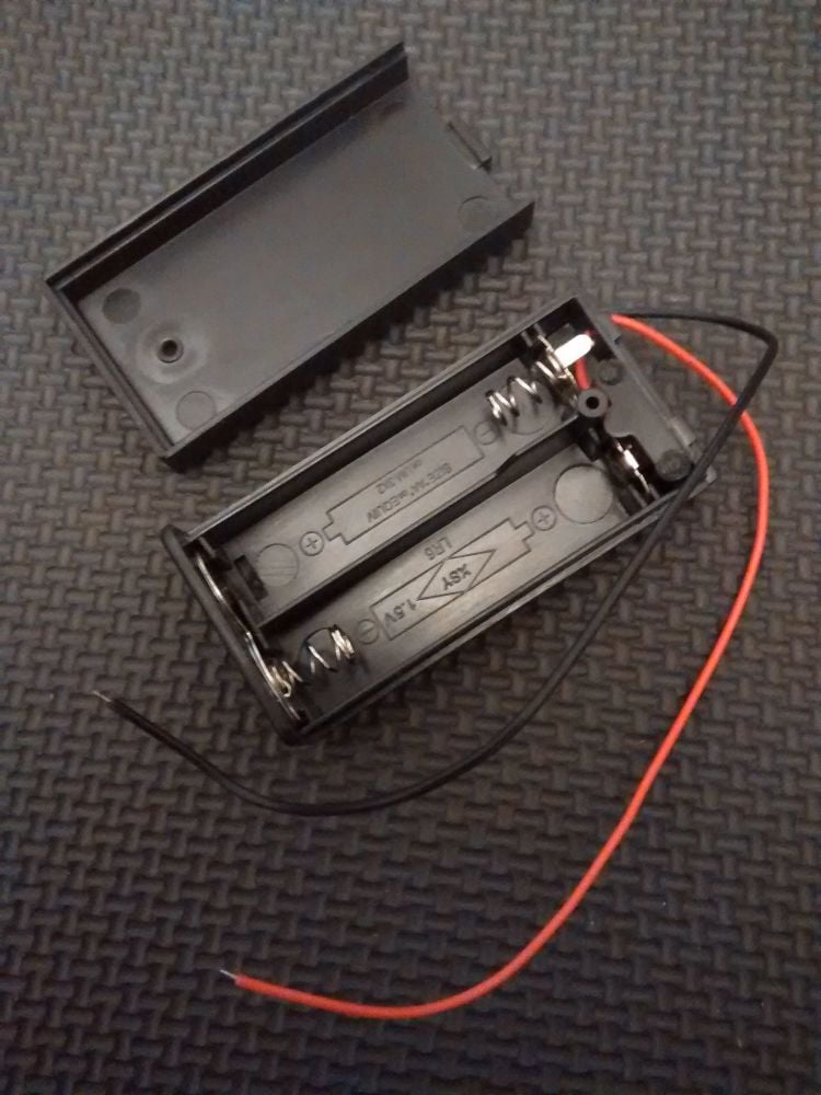 x2 Double AA Battery Boxes With Built In Switch