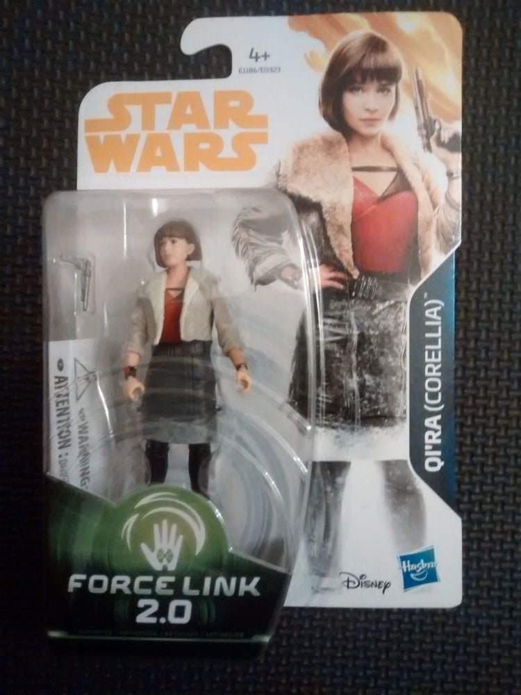 Star Wars Qi'ra (Corellia) Collectable Figure E1186/E0323 Force Link - 2 Co