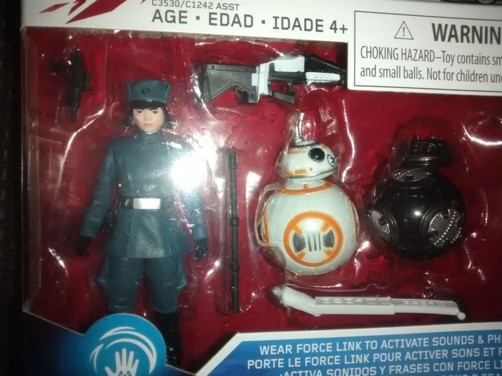 Star Wars Force Link Compatible 3.75" Figure Set - Rose First Order Disguise, BB-8 & BB-9E - C3530/C1242