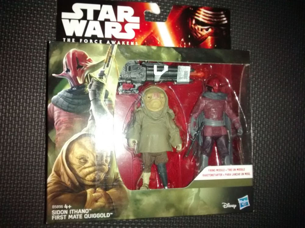 Star Wars The Force Awakens Sidon Ithano & First Mate Quiggold Collectable 
