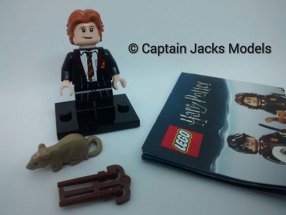 Lego Minifigs - Harry Potter Fantastic Beasts Series - Ron Weasley In Schoo