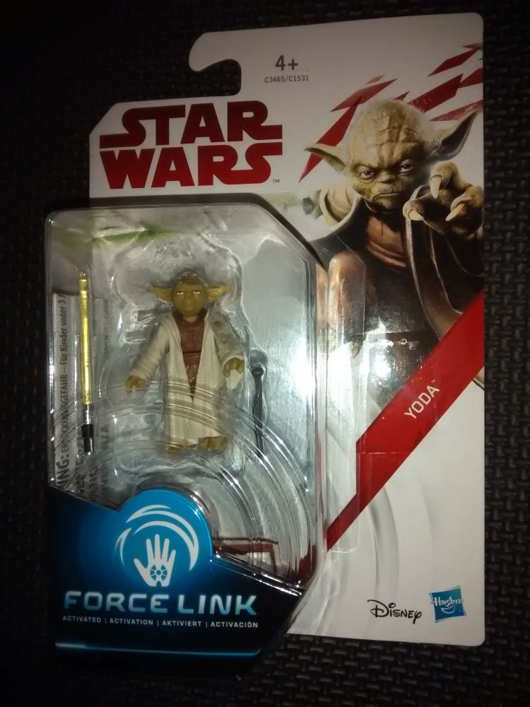 Star Wars Yoda Collectable Figure C3465/C1531 Force Link Compatible 3.75" Scale Size