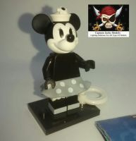 Lego Minifigs - Disney Series 2 (Part Number 71024) - Vintage Minnie Mouse Figure