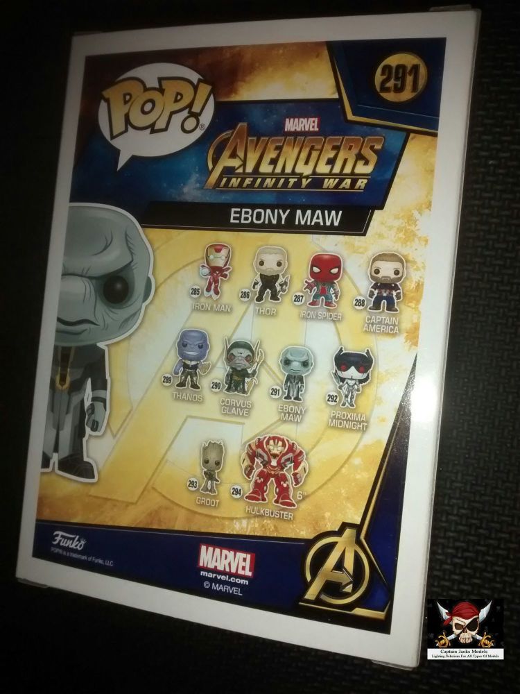 Pop Marvel Avengers Infinity War Ebony Maw Vinyl Figure Number 291