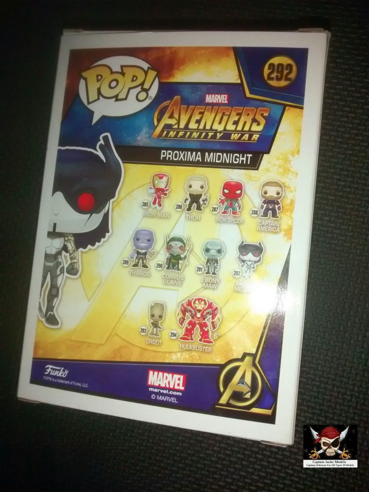 Pop Marvel Avengers Infinity War Proxima Midnight  Vinyl Figure Number 292