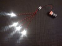 RC Boat Search Light Kit - 9v CLIP SET - Static Leds 3mm Cool White