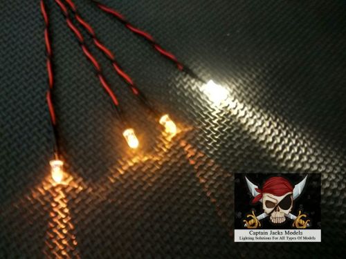 Model Ship Lighting - Led Light Kit - x3 5mm Yellow & x1 5mm Warm White -