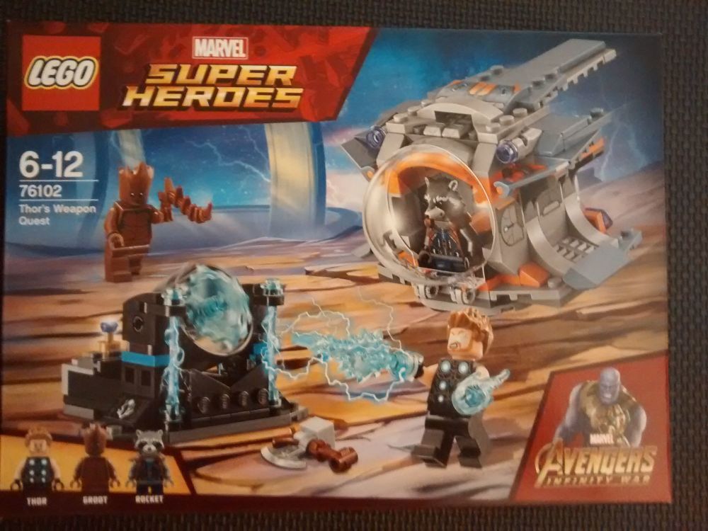 Lego Super Heroes - Thors Weapon Quest 76102 - Age Range 6 to 12 - Brand Ne