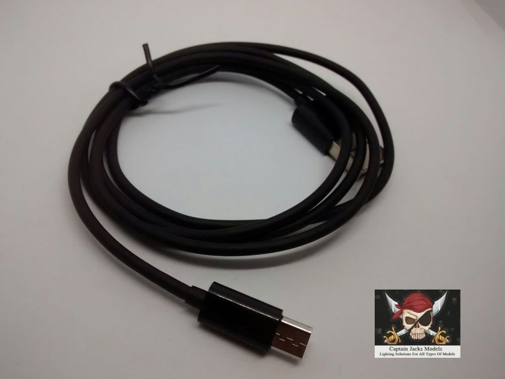 1 Metre Micro USB Lead - BLACK