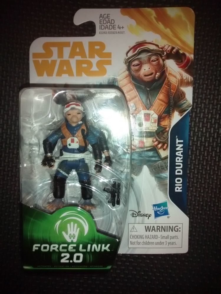 Star Wars Rio Durant Collectable Figure E1192/E0323 Force Link - 2.0 Compatible 3.75" Tall