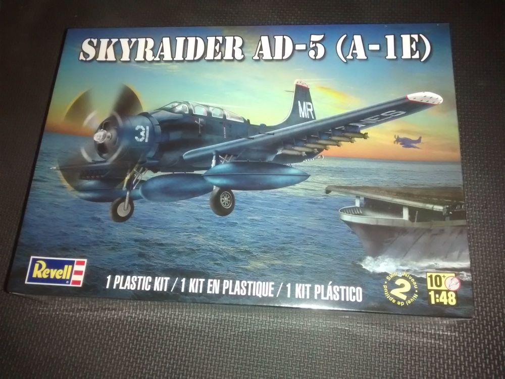 Revell Skyraider AD-5 (A-1E) Plastic Model Kit 1:48 Scale - Skill Level 2