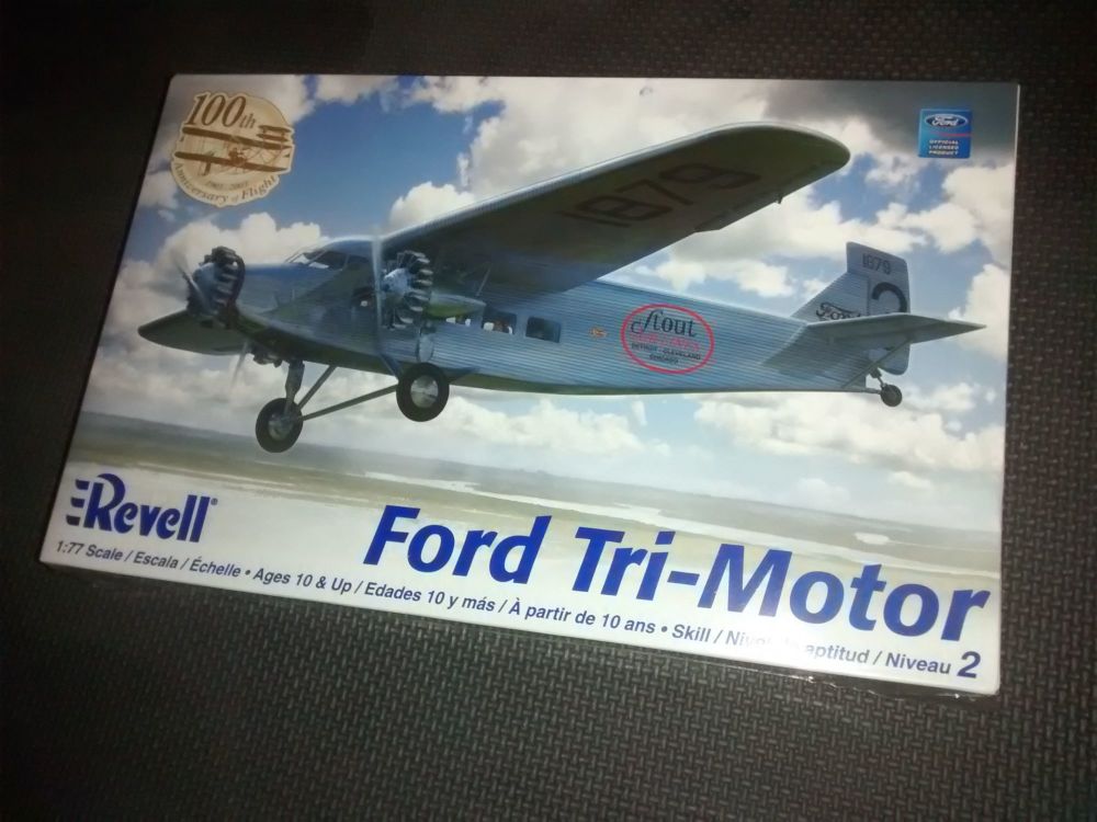 Revell Ford Tri-Motor Plastic Model Kit 1:77 Scale - Skill Level 2