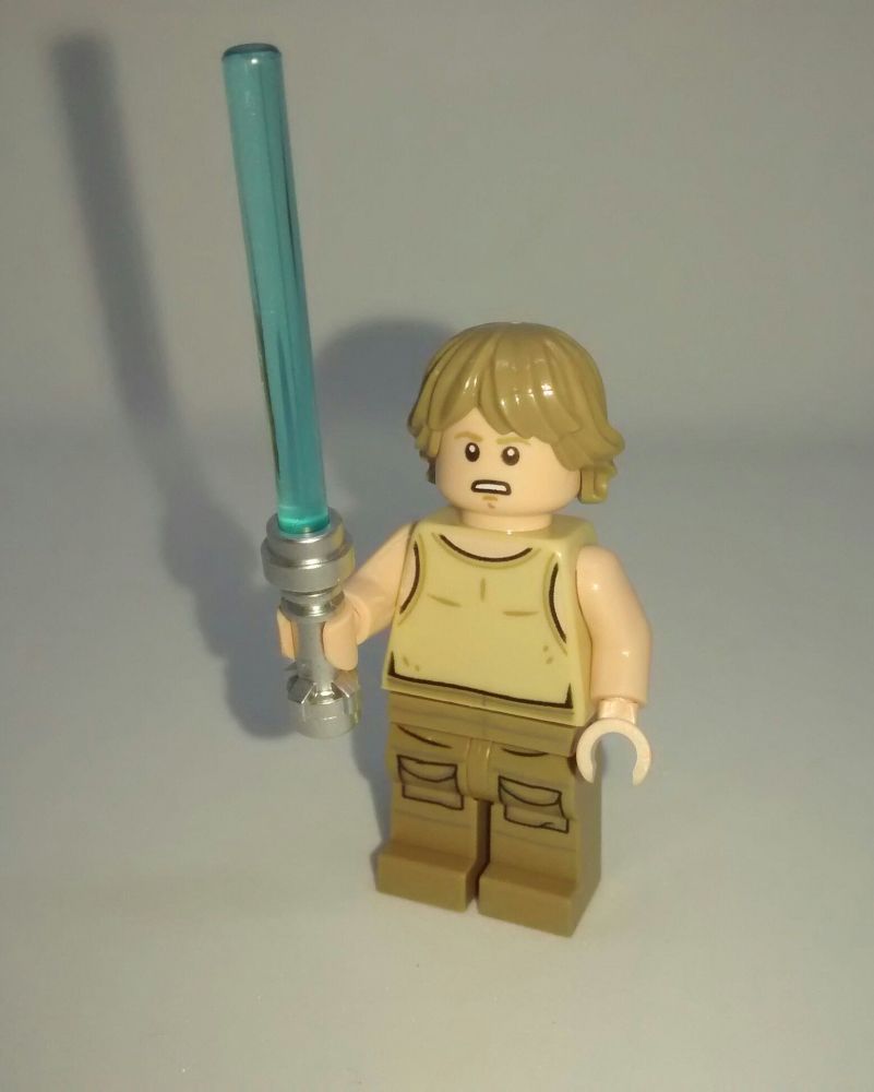 Lego Minifigure - Luke Skywalker - Split from set 75208
