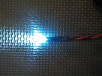 Mast Led - 5mm - Static Cool White Round Type - Tinned Copper Wire 1.2mm
